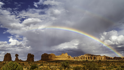 Ingrid Dierdorf - Regenbogen in Utah
